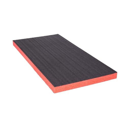 ECONO FOAM Μαύρο/ΚόκκινοΑφρώδες υλικό σε στρώσεις 24" x 48" για έργα Kaizen (57mm-2-1/4",