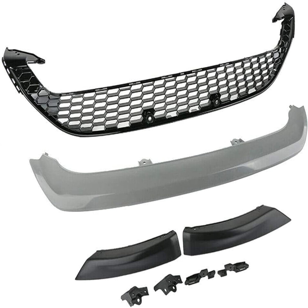 Front Bumper Cover Lower Grille Grill With 3 Front Lips Replacement For Focus 2015 2016 9405492058927
