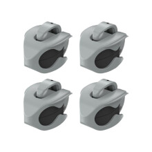 Suporte para vara de pesca com 2/4/6/8 peças, prendedor de varas com anzóis, suporte ajustável para varas e acessórios de pesca.