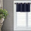 Thermal Blackout Kitchen Curtains - Light Blocking Grommet Top Window Panels (1429 Inch, Navy) 5