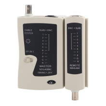 RJ45- och BNC-kabeltestare – kompakt multiport