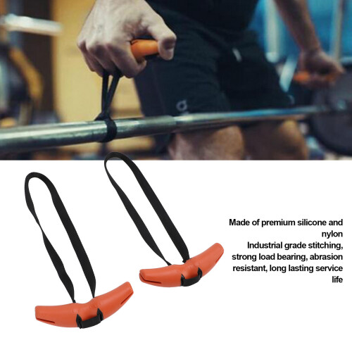 2 Stück hornförmige Pull-Up-Griffe aus Nylon, orange 2