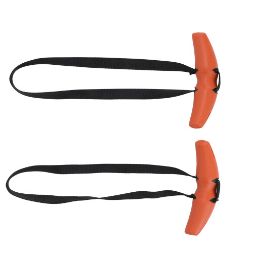 2 Stück hornförmige Pull-Up-Griffe aus Nylon, orange