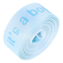 2Rolls Smooth Polyester Baby Boy Ribbon for Creative Crafts & Wrapping
