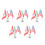 5Ensembles Supports Drapeaux Intérieur Acier Argent Usa Canada 9