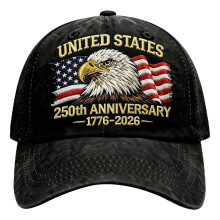 Șapcă de baseball pentru aniversarea a 250 de ani de la SUA, pălărie brodată cu steagul american, design comemorativ 1776–2026, compatibilă