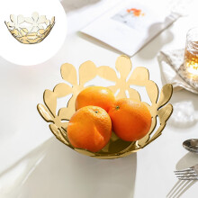 Tavă cu fructe - Design cu petale transparente, farfurii igienice ventilate pentru gustări, piesă centrală modernă pentru masa de cafea, decor