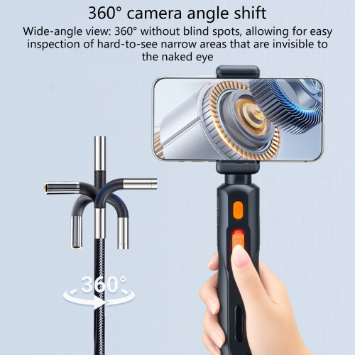 Two Direction 210 Degree Flexible Tube Camera For Pipe And-1M 1