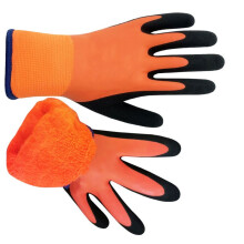 Double Latex Coated Anti Slip Grip Freezer Gloves for Men Women Waterproof Thermal Work Gloves for Cold Weather Winter