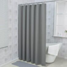 Doublure de rideau de douche extra longue et imperméable, 180 x 180 cm, légère et lavable