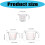 Multiple Scale Accuracy Tempered Glass Kitchen Measuring Cups 3