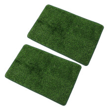 2Pièces Pour Animaux Artificielle Absorbante Vert