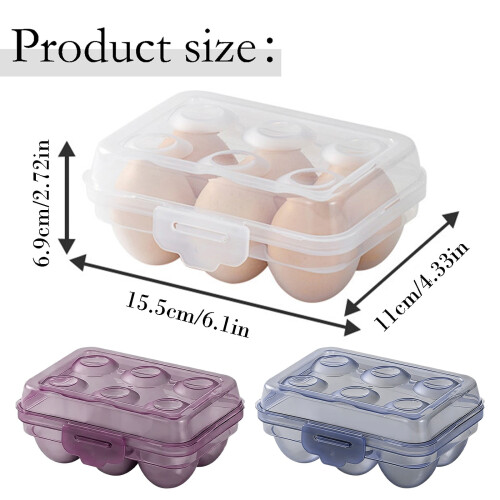 Deviled Egg Container with Lid, Egg Organizer & Storage Tray for Refrigerator – Compatible with Standard Fridge Shelves 2