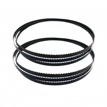 2pcs 98 Inch x 4 TPI Wood Cutting Bandsaw Blade, 2490x20x0.62mm Black SK5 Steel for Cutting Meat, Bones and Fish