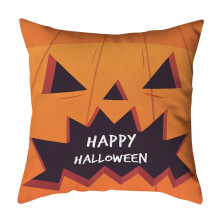 Ensemble de housses de coussin d'Halloween – Motif citrouille,