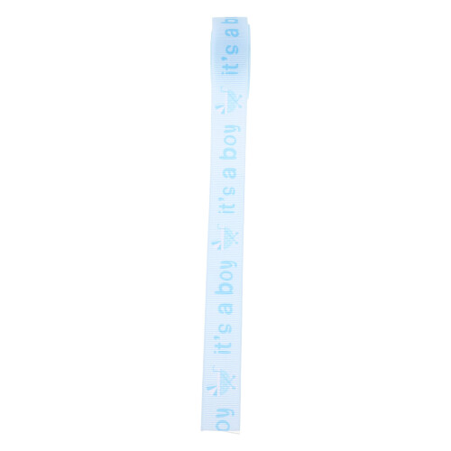 2Rolls Smooth Polyester Baby Boy Ribbon for Creative Crafts & Wrapping 1
