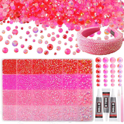 Kit de Strass Plano Misto 26000 peças 2-6mm