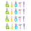 8Sets Assorted Erasers Tpr Cartoon Repair Tool for Students 1