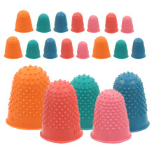 100Pcs Durable Rubber Thimbles for Finger Protection Grip and Control