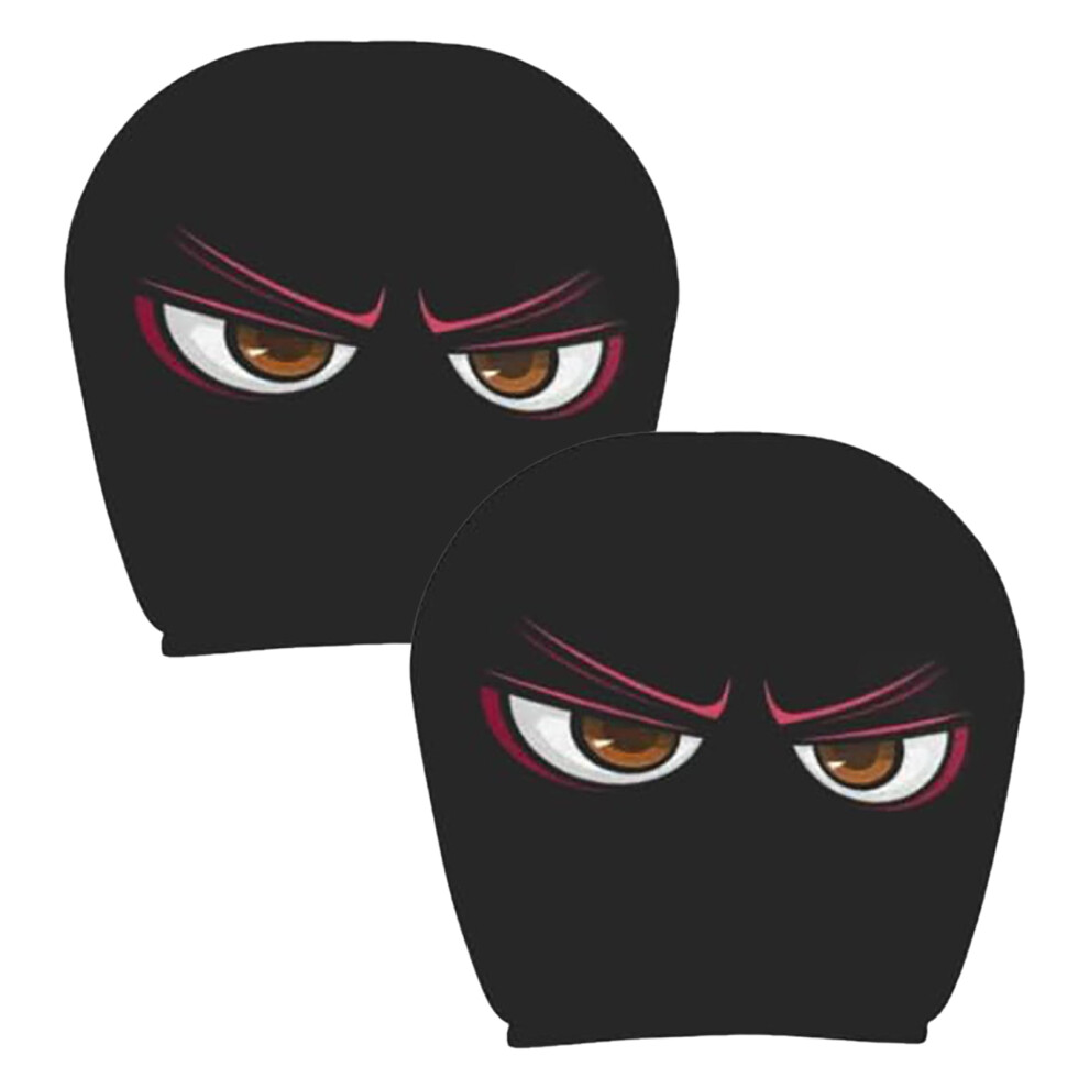 2 Pack Cartoon Eye Car Headrest Covers For Front Seats 9058772241085