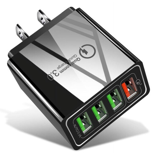 Σταθμός φόρτισης USB 4 θυρών (4.4A/22W), τροφοδοτικό ταξιδιού συμβατό με iPhone13/12/11/XR/SE/8