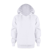 Sweat-shirt à capuche pour garçon, manches longues, couleur unie, automne-hiver, idéal pour une tenue décontractée, blanc, Z02, 9-10 ans