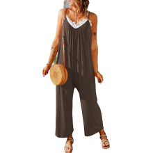Macacão feminino casual cinza escuro tamanho G