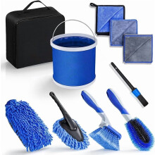 Set de 10 perii de curățare auto pentru interior și exterior roți