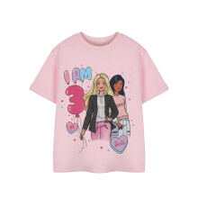 (3-4 Years, Pink) Barbie Girls 3rd Birthday T-Shirt
