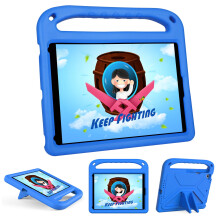 Husă robustă pentru iPad, rezistentă la șocuri, pentru copii, cu suport și mâner – Compatibilă cu iPad generația 9/8/7, 10,2"