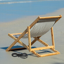 Outdoor Chair Elastic Straps Black Nylon 8 Pieces