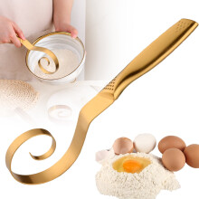 10-Inch Danish Dough Whisk – Stainless Steel, Dishwasher-Safe, Ergonomic Grip, Compatible with Baking, Pizza & Pastries