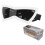Gafas de sol blancas con forma de gato y correa ajustable. 1