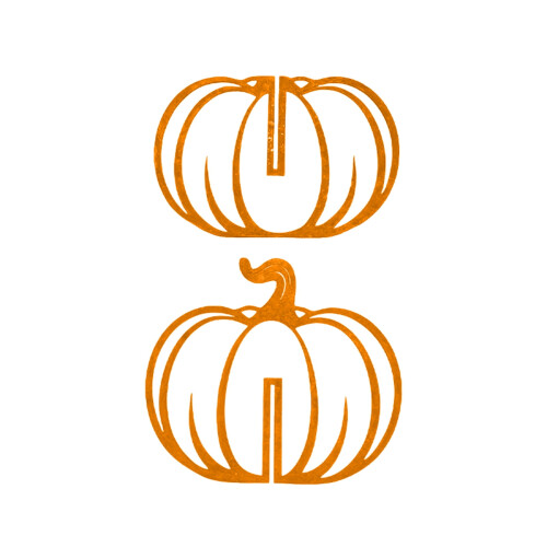Κοίλο μεταλλικό στολίδι κολοκύθας για το Halloween