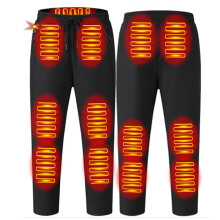 Unisex Heating Pants For Men Women 12 Heating Zone Usb 5V Heated Trousers Sport Supplies (3XL)