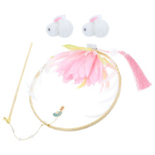Kit de lanterne lapin rose – Bricolage chinois portatif
