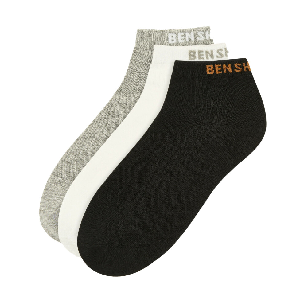 Ben Sherman Unisex Adult Trainer Socks (Pack Of 3)