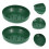 Groene plastic bloemschaal 14,5 cm 1