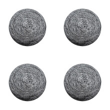 Steel Wool Scrubbers, 12cm Stainless Steel (4-Pack) – Deep Cleaning for Pots, Pans & Oven Trays Without Scratches | Compatible with stainless steel