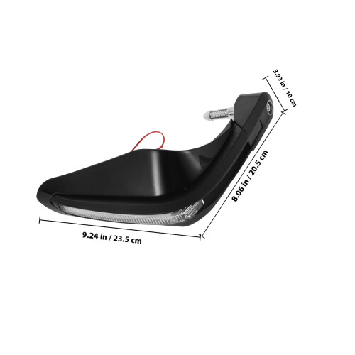 Handschutz ABS Schwarz Universal Mit Blinker Windschutz 1