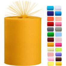 Rouleau de tulle 6 po x 100 verges – Assortiment de 24 couleurs