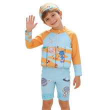 Kids Buoyancy Swimsuit for Boys & Girls, Orange, 4-5 Years – Flotation Aid Swimwear for Beach & Pool