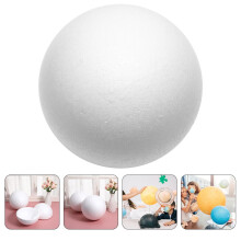 White Hollow Craft Foam Spheres for Crafts, Party Decorations, and Projects Supplies