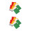 16Pièces Drapeaux Arbitre Football Polyester 6