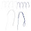 48Pièces Lot Tzitzit Pompons Authentiques Pour Châle De Prière 2