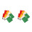 16Pièces Drapeaux Arbitre Football Polyester 8