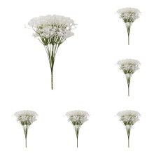 Bouquet de gypsophile artificielle multicolore pour la décoration de table, de mariage et à porter à la main.