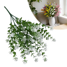 Konstgjord kamelia- och rosbukett 30 cm naturtroget plastblomsterarrangemang bröllopsgång bordsdekor grönska eleganta alla hjärtans