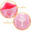 Borsa da ballo rosa portatile con resistente materiale Oxford e tracolla regolabile. 3