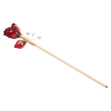 vintage faux rose pearl hair stick for bun updo hanfu